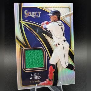 2020 Panini Select Swatches Holo Prizm Ozzie Albies /149 Relic #SS-OA Atlanta